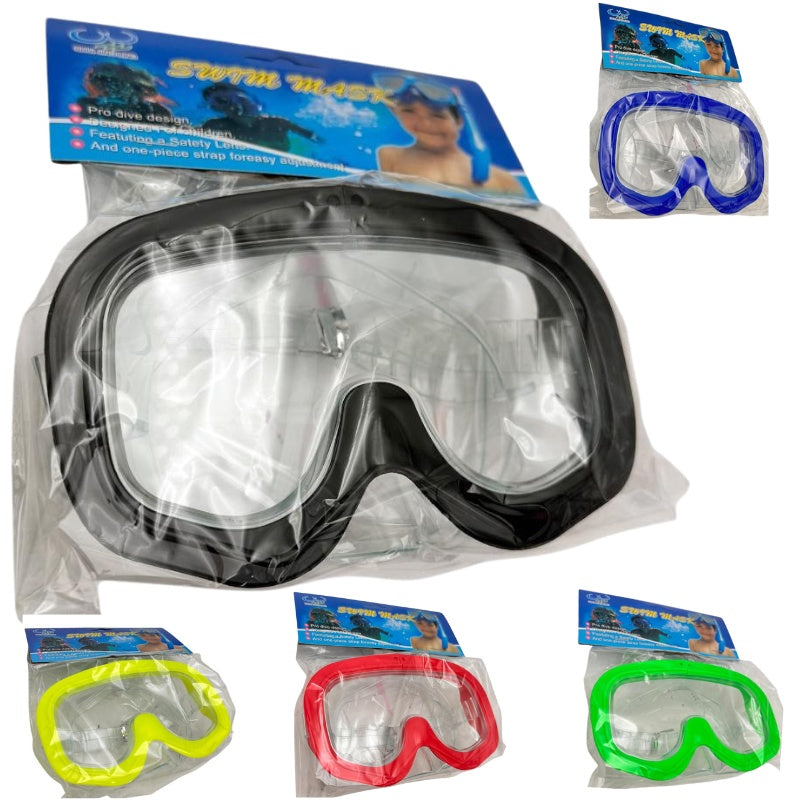 Masca inot copii 15.5x9.5 cm cu lentila clara , Design confortabil si ajustabil , Culori variate , Pentru piscina si mare ,