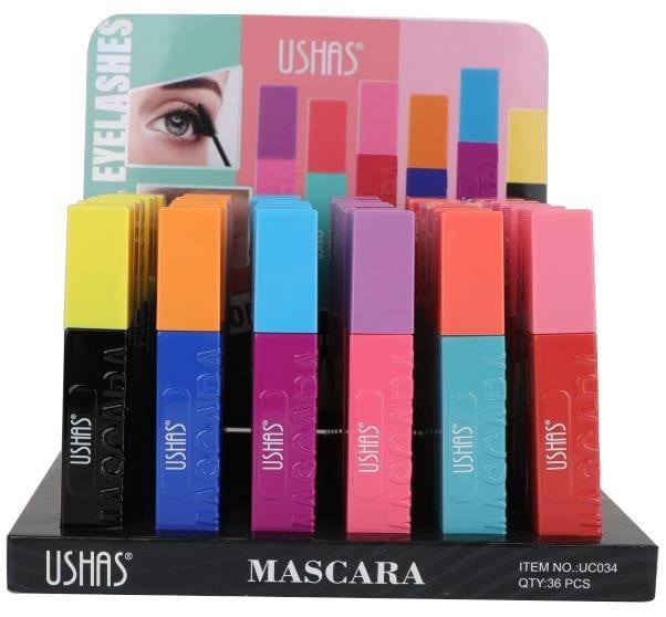 Mascara USHAS Black 13.5g , Gene Voluminoase si Alungire Spectaculoasa