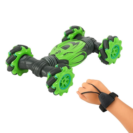 Masina Acrobatica Champions 47 cm, 4x4, Rotire 360 , Off-Road, Verde