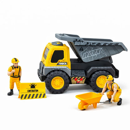 Masina constructii tip basculanta, 19 cm cu lumini si sunete