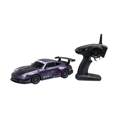 Mașină de curse metalică cu radio control, mov, 1:20, direcție stânga-dreapta, frecvență 2.4 GHz