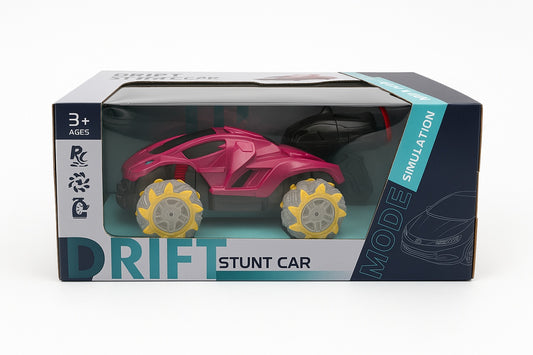 Masina Drift Stunt Car cu radiocontrol 30x13 cm, model off-road, roti speciale 360
