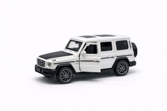 Masina metalica SUV alba 1:36 pull back cu usi functionale