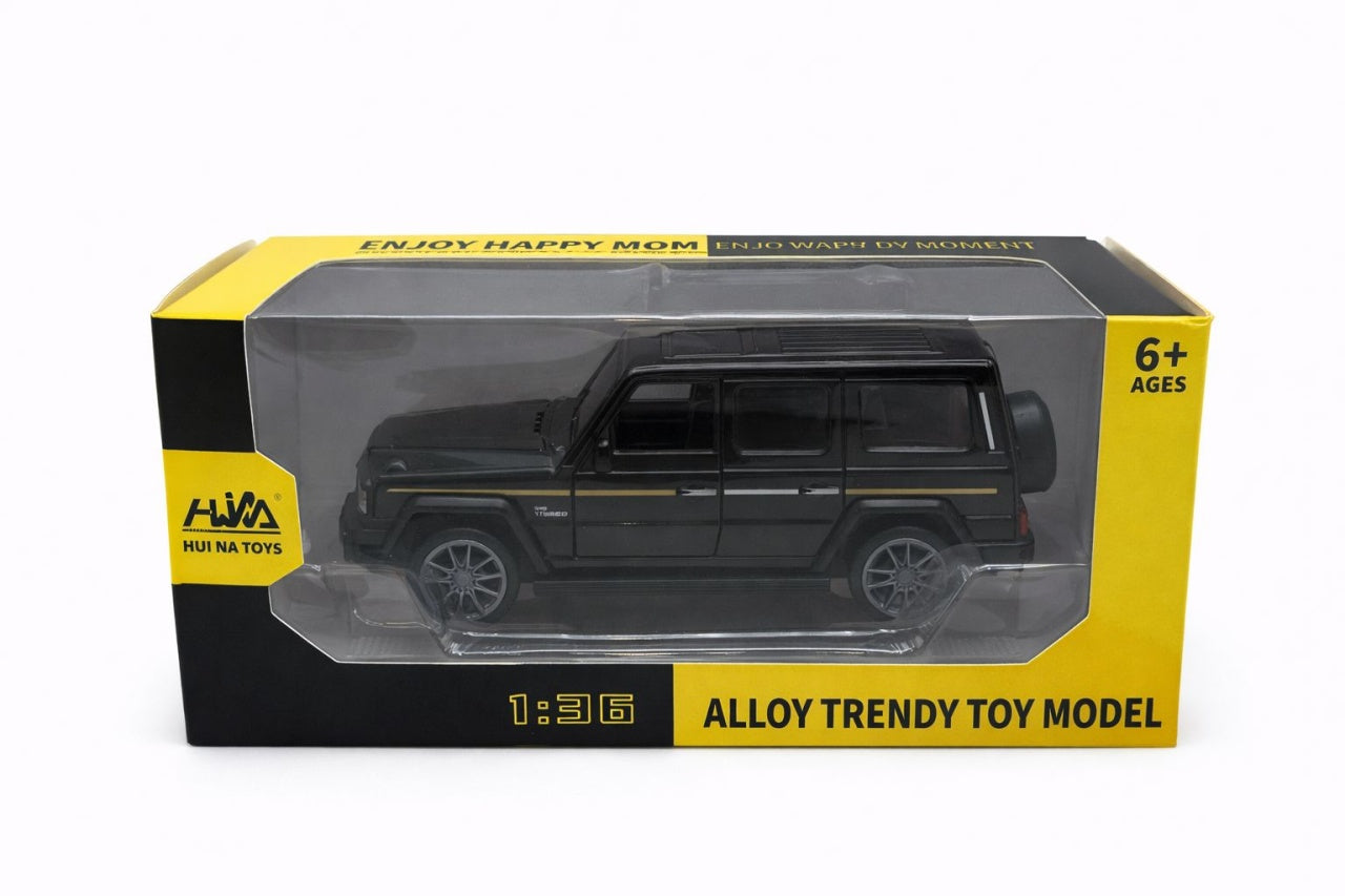 Masina metalica SUV neagra 1:36 pull back cu usi functionale