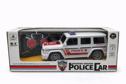 Masina politie cu telecomanda RC, SUV, lumini, control radio, rosu 27x12.5 cm