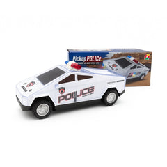 Masina Politie Jucarie Pickup 17x7 cm cu Lumini si Sunete , Model Modern, Roti Libere