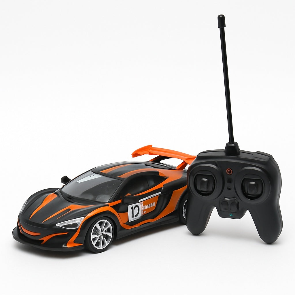 Masina Racing Sport Car cu radiocontrol 31x13 cm, model sport cu lumini, design 01 Racing
