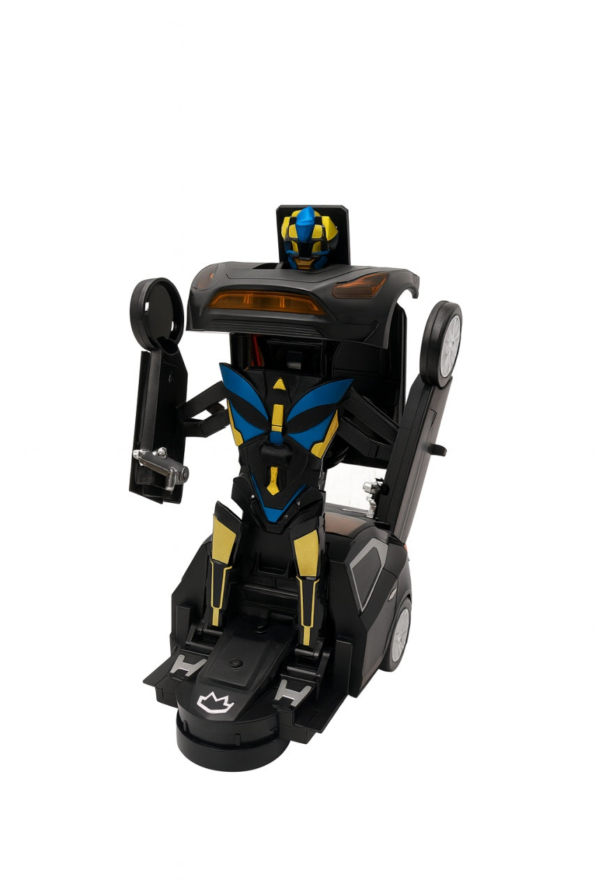 Masina Robot Transformator cu Lumini si Sunete , Sporty Car, Transformare Automata