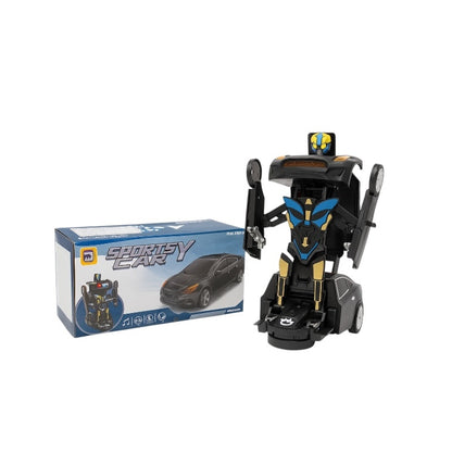 Masina Robot Transformator cu Lumini si Sunete , Sporty Car, Transformare Automata