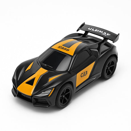 Masina sport cu radiocontrol 33 cm, Accelerate Sports Car, 2.4 GHz, model negru-portocaliu