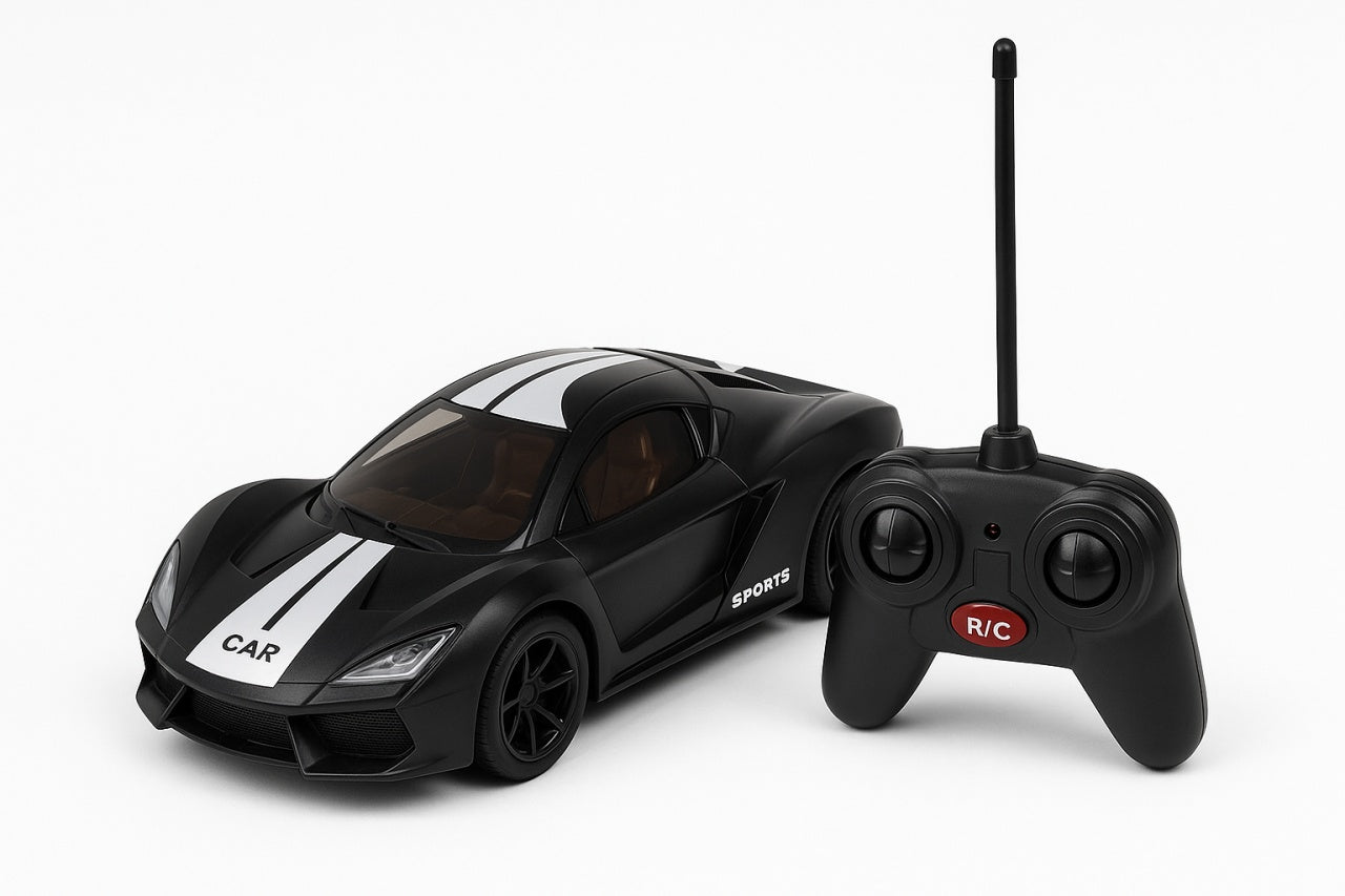Masina sport cu radiocontrol 33 cm, Accelerate Sports Car, 2.4 GHz, design negru
