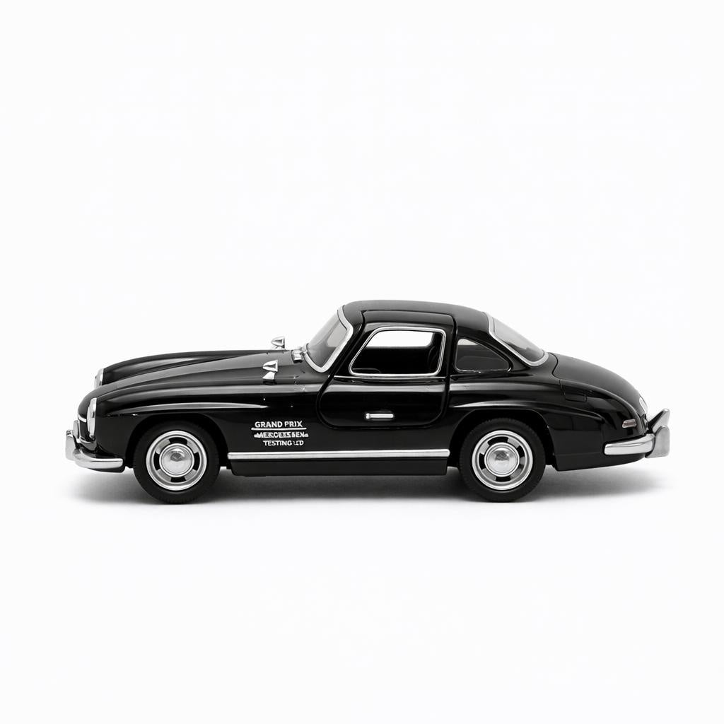 Masinuta Clasica Die-Cast Metal 1:32 Negru Cu Sunete Lumini Usi Deschise 18.5cm