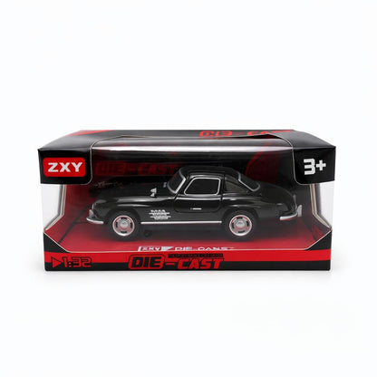 Masinuta Clasica Die-Cast Metal 1:32 Negru Cu Sunete Lumini Usi Deschise 18.5cm