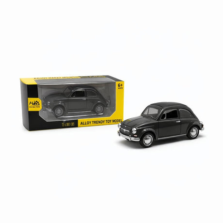 Masinuta clasica metalica neagra pullback 1:36 model vintage