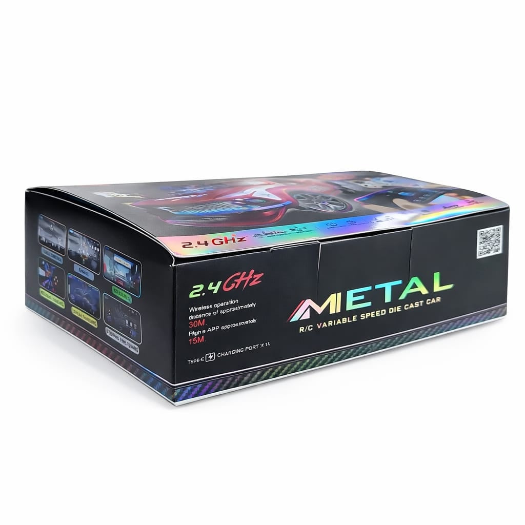 Masinuta cu telecomanda sport verde cu lumini control 2.4GHz scara 1:64
