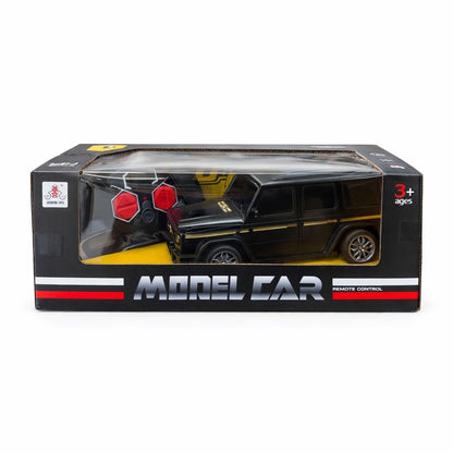 Masinuta cu telecomanda SUV negru, functii complete de miscare, 27 cm