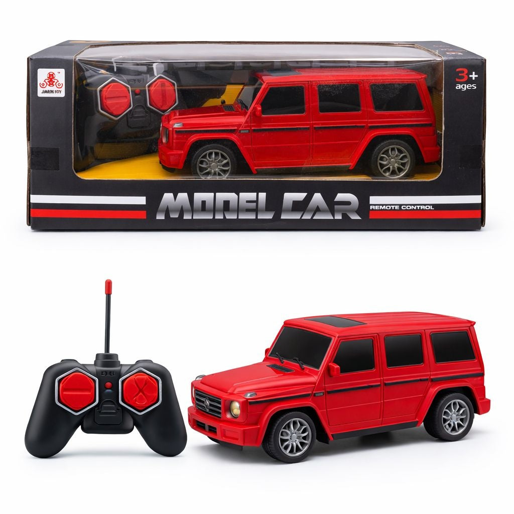 Masinuta cu telecomanda SUV rosu, functii complete de miscare, 27 cm