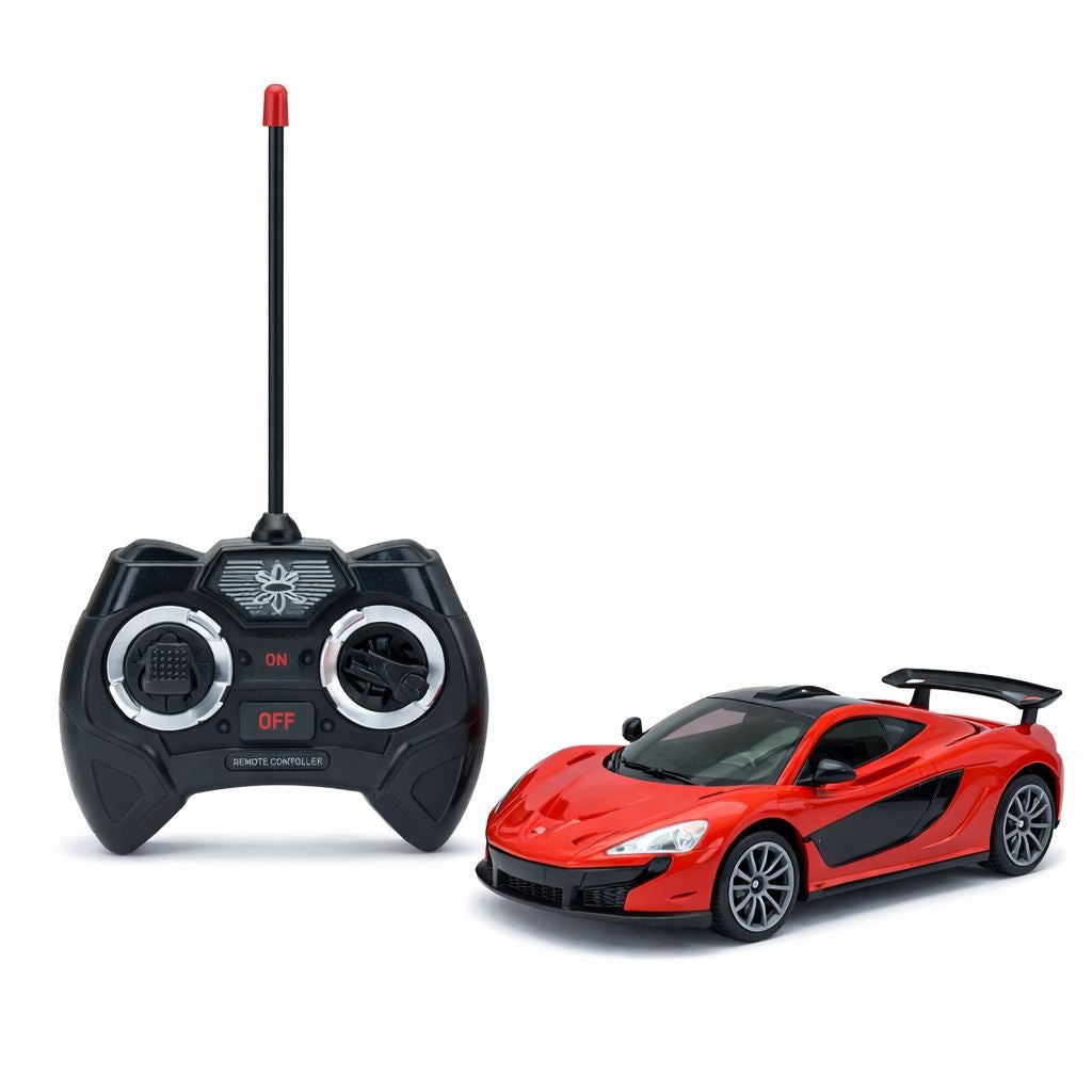 Masinuta cu telecomanda tip race car , model aleatoriu, 18 cm cu lumini