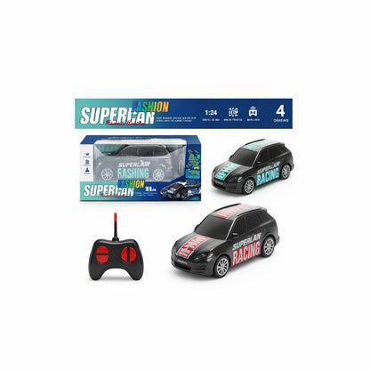 Masinuta cu telecomanda tip SUV negru cu albastru 4 directii scara 1:24