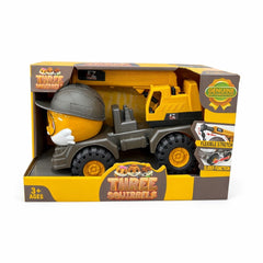 Masinuta de impins pentru copii tip macara, model veverita, 27 cm