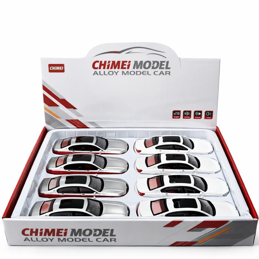 Masinuta Die-Cast Metal 22cm Cu Sunete Lumini Usi Deschise Culori Diferite