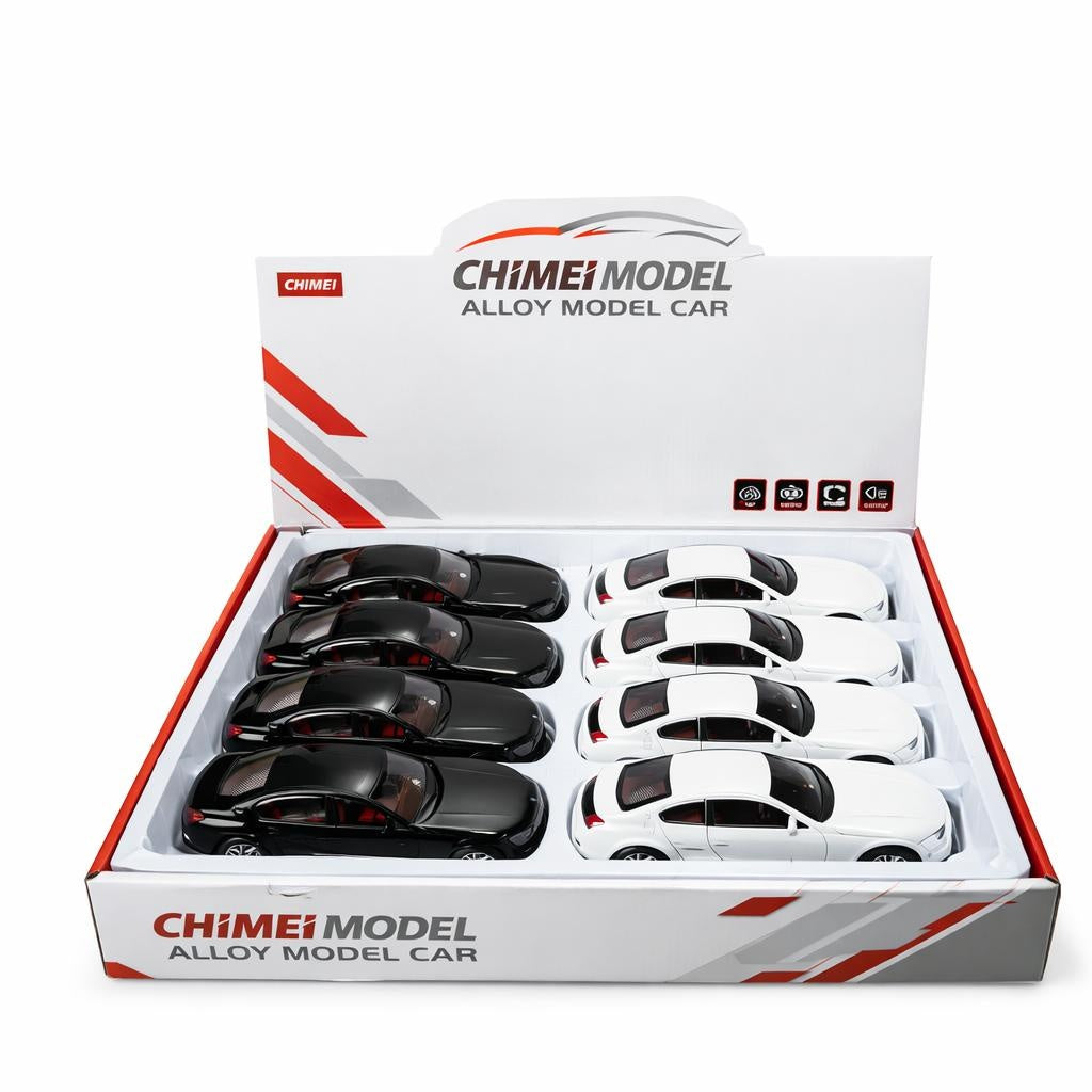 Masinuta Die-Cast Metal 22cm Cu Sunete Lumini Usi Deschise Culori Diferite
