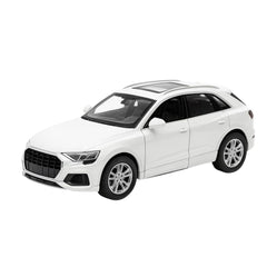 Masinuta Metalica Die-Cast Model SUV Alb , Scara 1:32 Pull Back Lumini Sunete Copii 6+