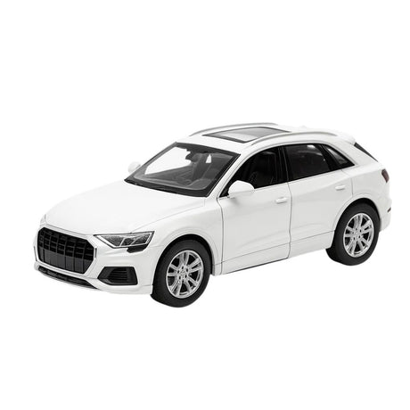 Masinuta Metalica Die-Cast Model SUV Alb , Scara 1:32 Pull Back Lumini Sunete Copii 6+