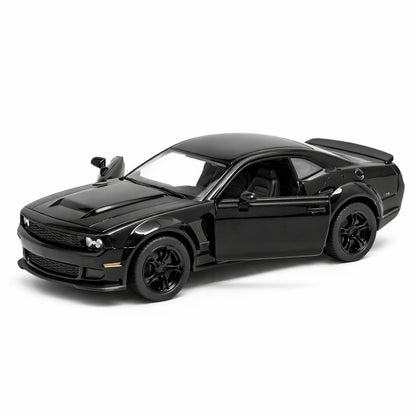 Masinuta metalica muscle car negru cu usi functionale scara 1:32