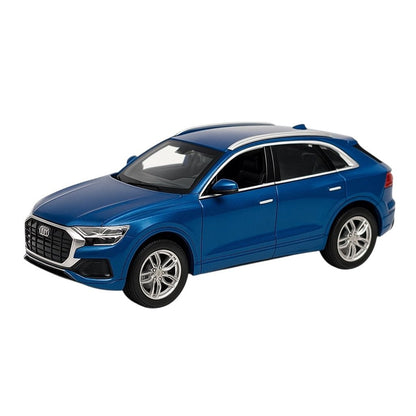 Masinuta Metalica Q5 SUV Albastra , Scara 1:32 Pull Back Lumini Sunete Copii 6+