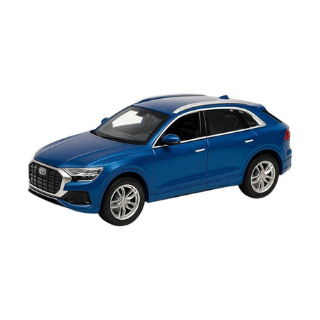 Masinuta Metalica Q5 SUV Albastra , Scara 1:32 Pull Back Lumini Sunete Copii 6+