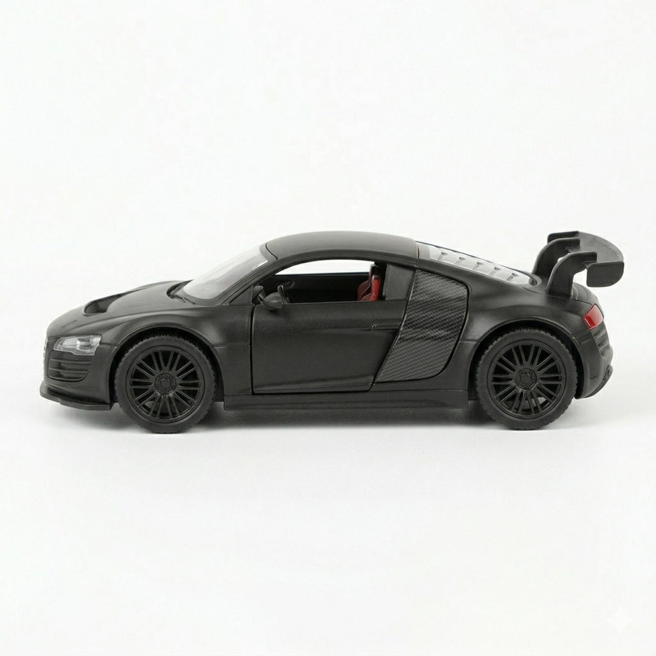 Masinuta metalica sport neagra tip supercar, die cast, 15.5x7 cm, model realist cu usi functionale