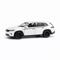 Masinuta metalica SUV alb cu interior maro si usi functionale scara 1:32