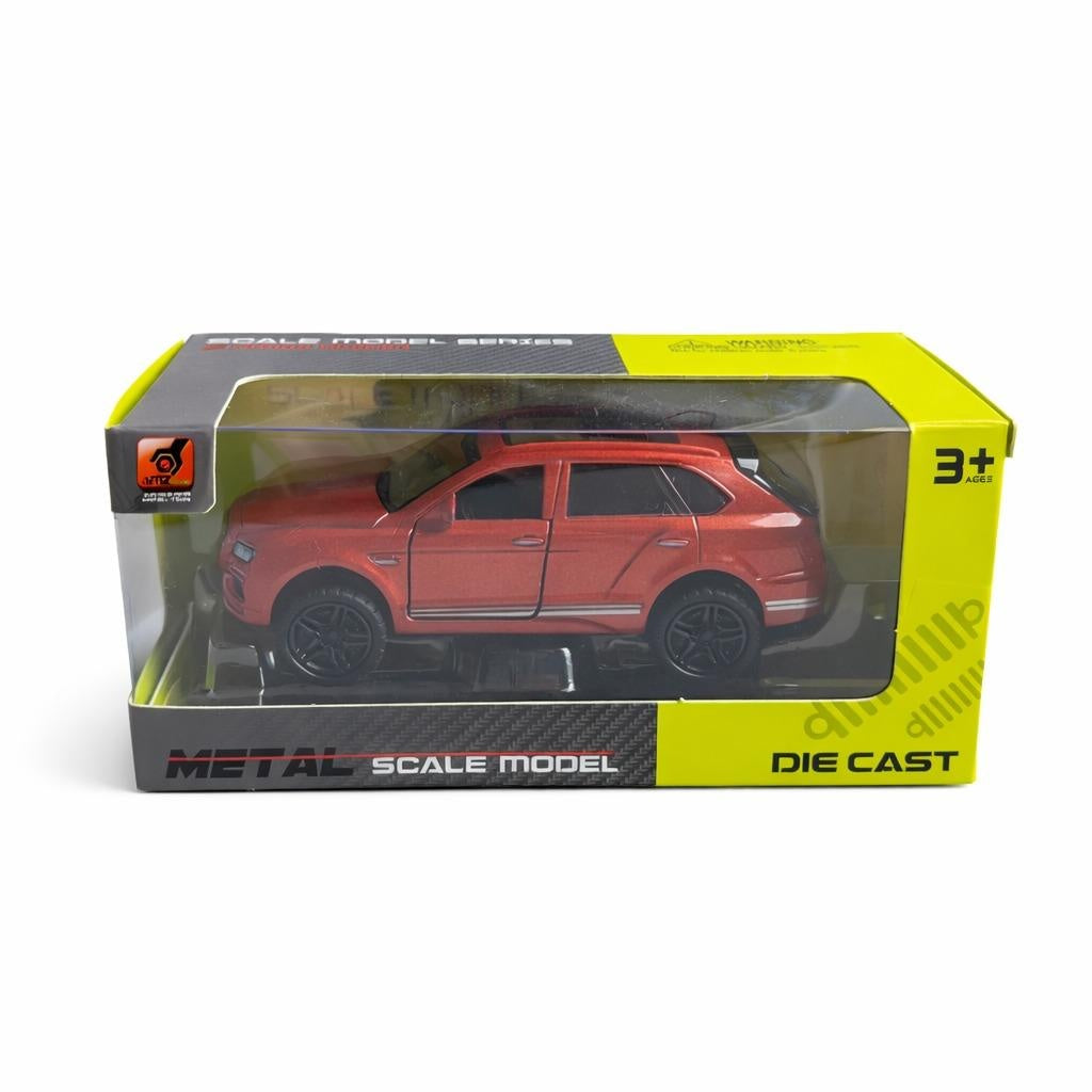 Masinuta metalica SUV grena, die cast, 15.5x7 cm, model realist cu usi functionale