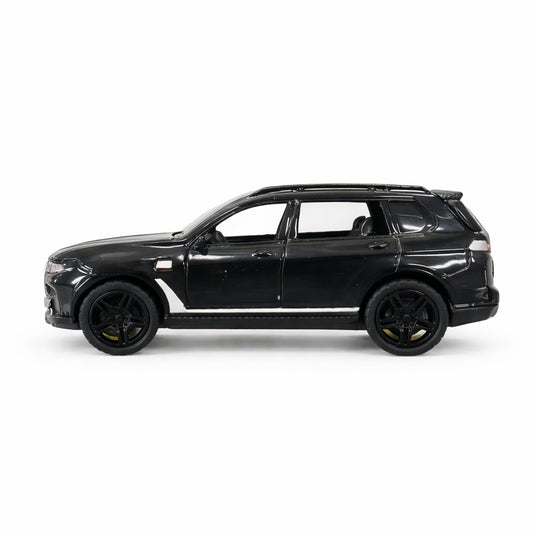Masinuta metalica SUV neagra, scara model, usi mobile, 15,5 x 7 cm