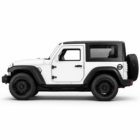 Masinuta metalica SUV off-road alba, 15.5x7 cm, usi functionale