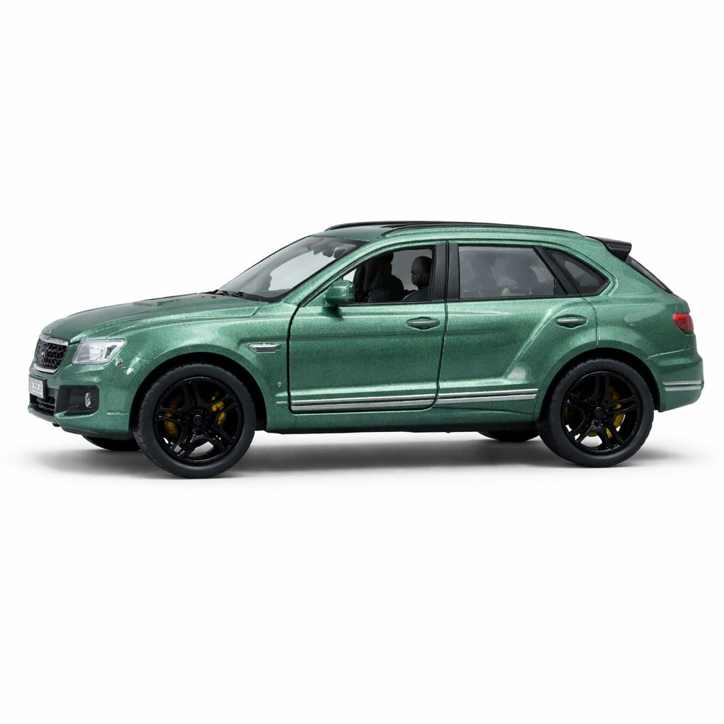Masinuta metalica SUV verde 15.5x7 cm, die-cast, deschidere usi