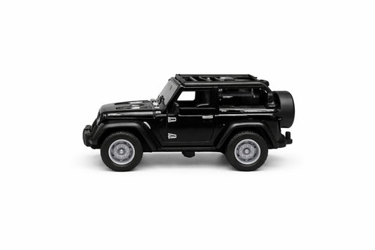 Mașinuță metalică tip SUV de teren, model 1210-17F, negru intens, 12 cm