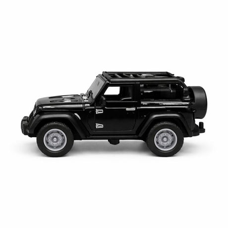Mașinuță metalică tip SUV de teren, model 1210-17F, negru intens, 12 cm