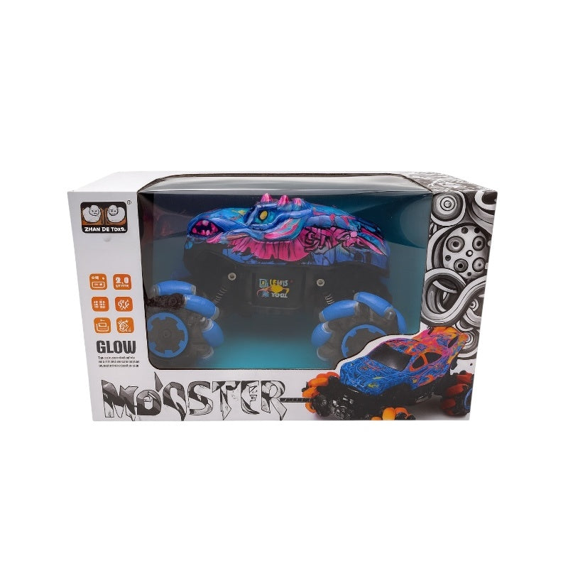 Masinuta Monster Glow RC, 30x20 cm, Lumini, Muzica, Efecte Glow