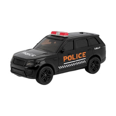 Masinuta Off-Road Police Metalica Neagra , Scara 1:32 Pull Back Frictiune Copii 3+