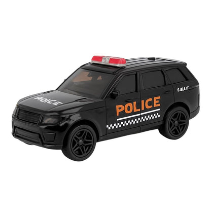 Masinuta Off-Road Police Metalica Neagra , Scara 1:32 Pull Back Frictiune Copii 3+