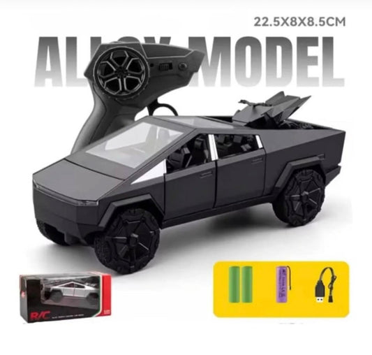 Masinuta off road radiocomandata, model pickup futurist, scara 1:24, metal, culoare negru