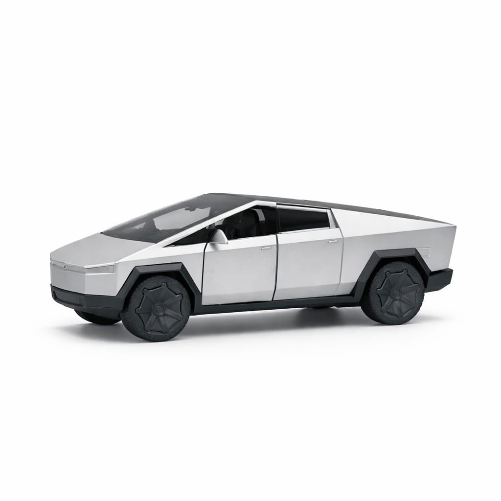 Masinuta pickup futurist aliaj metalic scara 1:32, gri mat, design electric