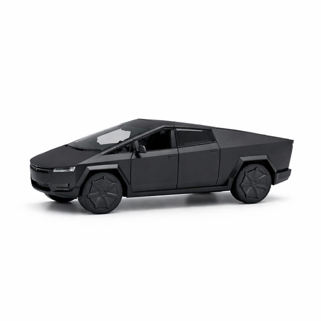 Masinuta pickup futurist aliaj metalic scara 1:32, neagra mata, design modern