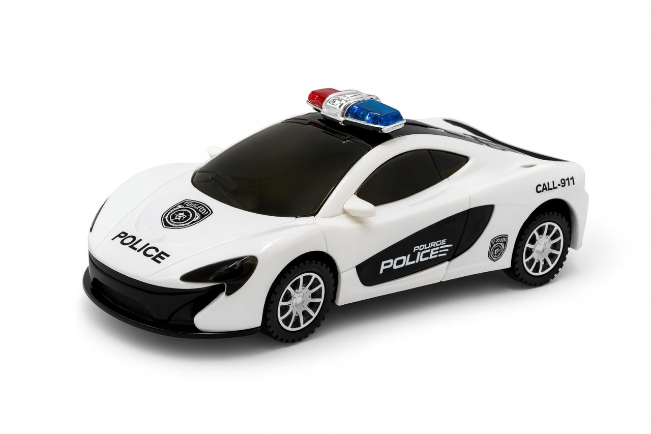 Masinuta Politie cu Lumini 3D , Model Sport, Usile Se Deschid, 22x10 cm
