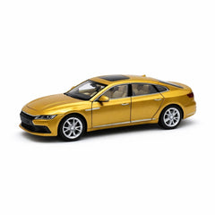 Masinuta sedan premium aliaj metalic scara 1:32, aurie, usi deschidere, interior detaliat