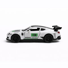 Masinuta sport metalica alba 15.5x7 cm, die-cast, deschidere usi, model racing verde