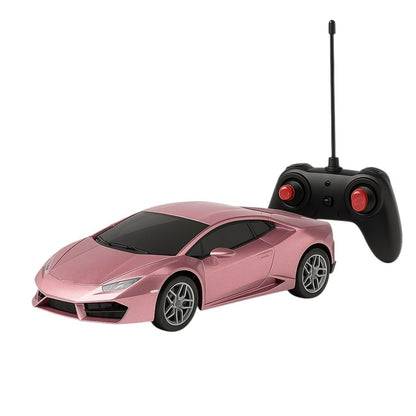 Masinuta sport roz cu telecomanda 1:16 , masina R C rapida pentru copii, cadou ideal