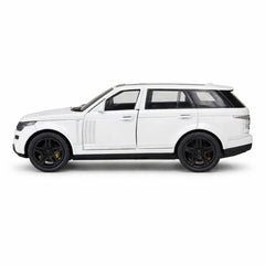 Masinuta SUV metalica alba die cast, model scara, usi functionale, 15.5x7 cm